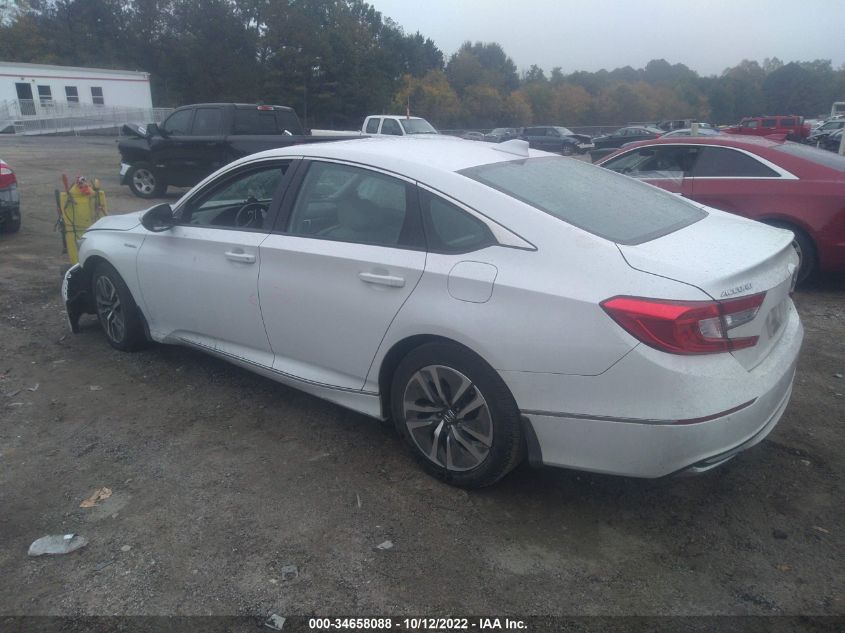 2022 HONDA ACCORD HYBRID EX-L VIN: 1HGCV3F54NA005871