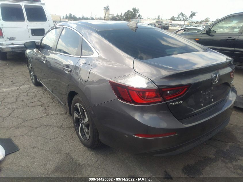 2021 HONDA INSIGHT EX VIN: 19XZE4F54ME011454
