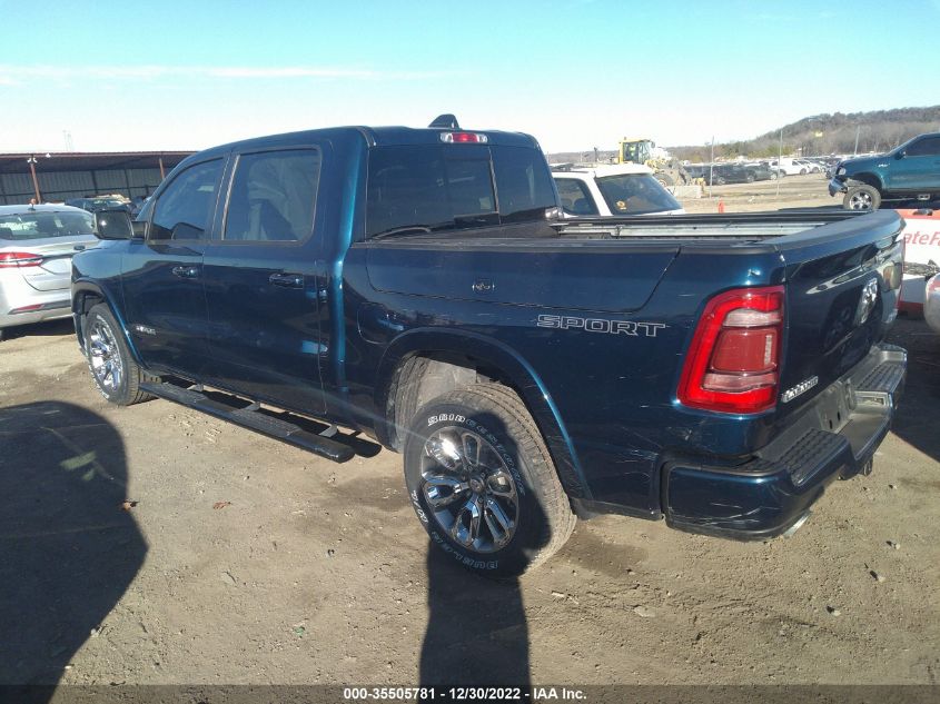 2020 RAM 1500 LARAMIE VIN: 1C6SRFJT4LN358162