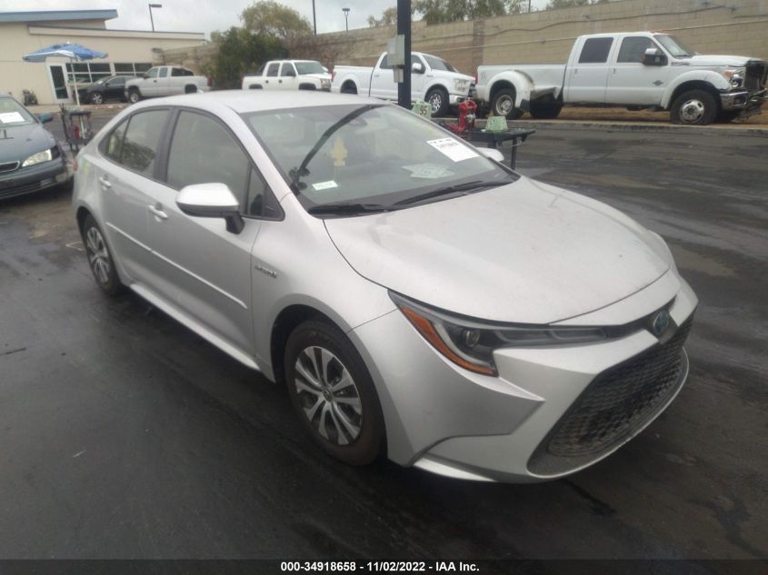 2021 TOYOTA COROLLA HYBRID LE VIN: JTDEAMDE1MJ009127