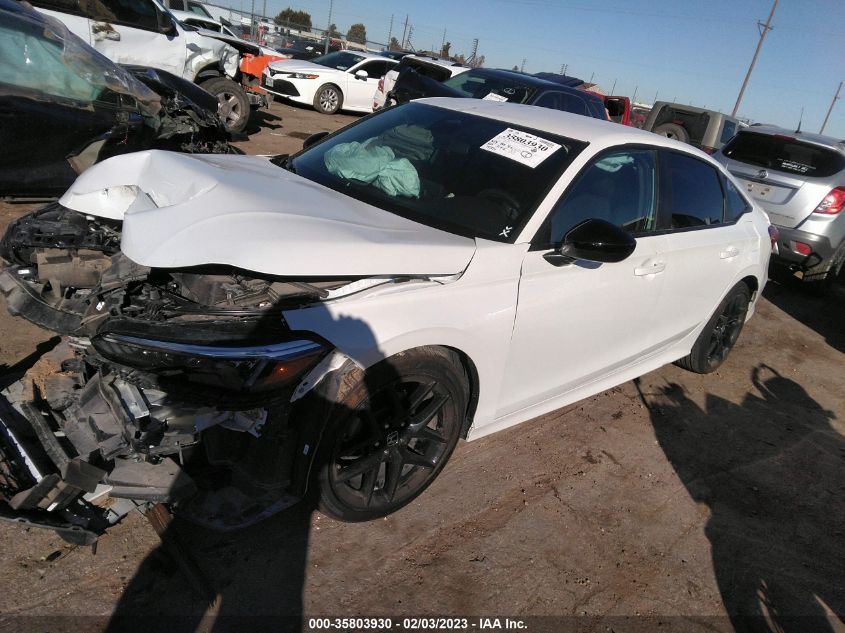 2022 HONDA CIVIC SEDAN SPORT VIN: 2HGFE2F56NH512392
