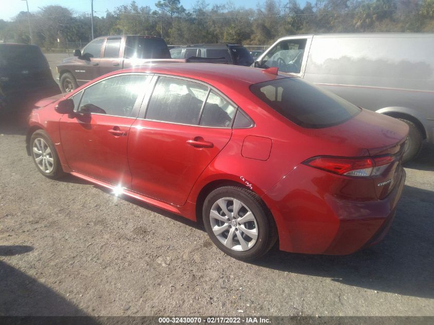 2021 TOYOTA COROLLA LE VIN: JTDEPMAE9MJ186589