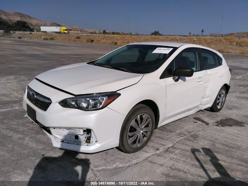 2022 SUBARU IMPREZA VIN: 4S3GTAA63N1706427