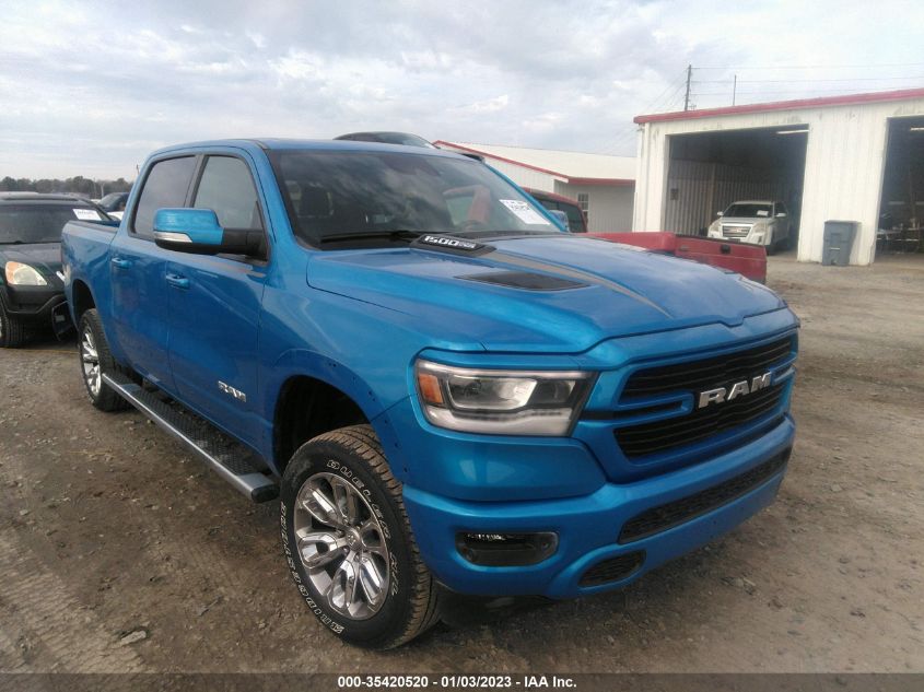 2021 RAM 1500 LARAMIE VIN: 1C6SRFJT1MN718084