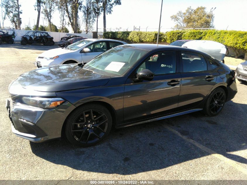 2022 HONDA CIVIC SEDAN SPORT VIN: 2HGFE2F57NH525832