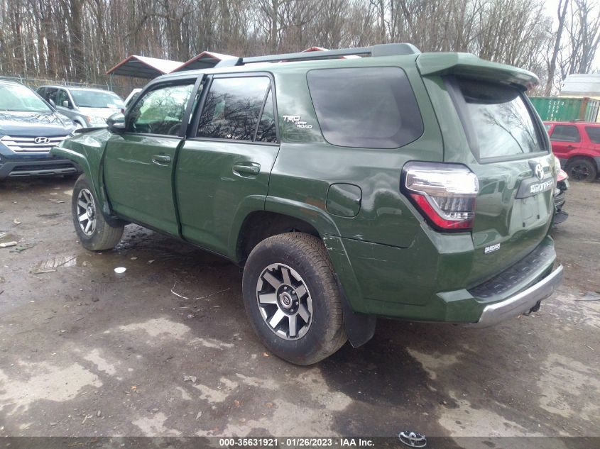 2022 TOYOTA 4RUNNER TRD OFF ROAD PREMIUM VIN: JTERU5JR7N6023510