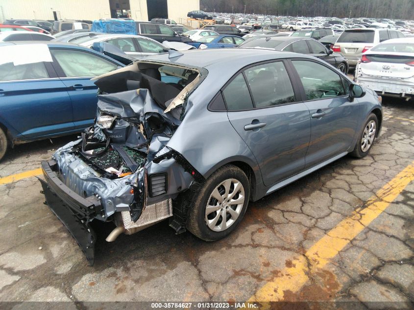 2022 TOYOTA COROLLA LE VIN: 5YFEPMAE0NP376245