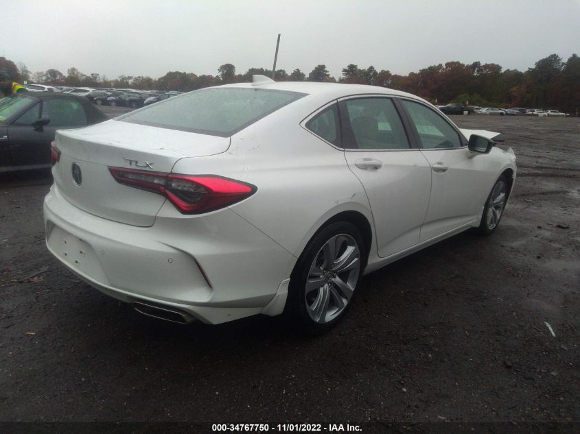 2022 ACURA TLX W/TECHNOLOGY PACKAGE VIN: 19UUB5F49NA001959