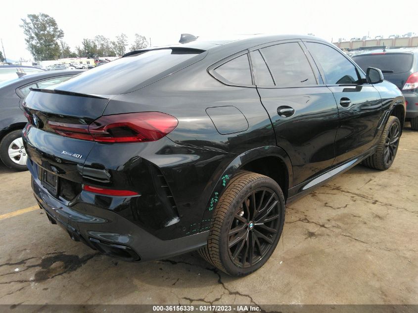 2022 BMW X6 XDRIVE40I VIN: 5UXCY6C02N9K61717