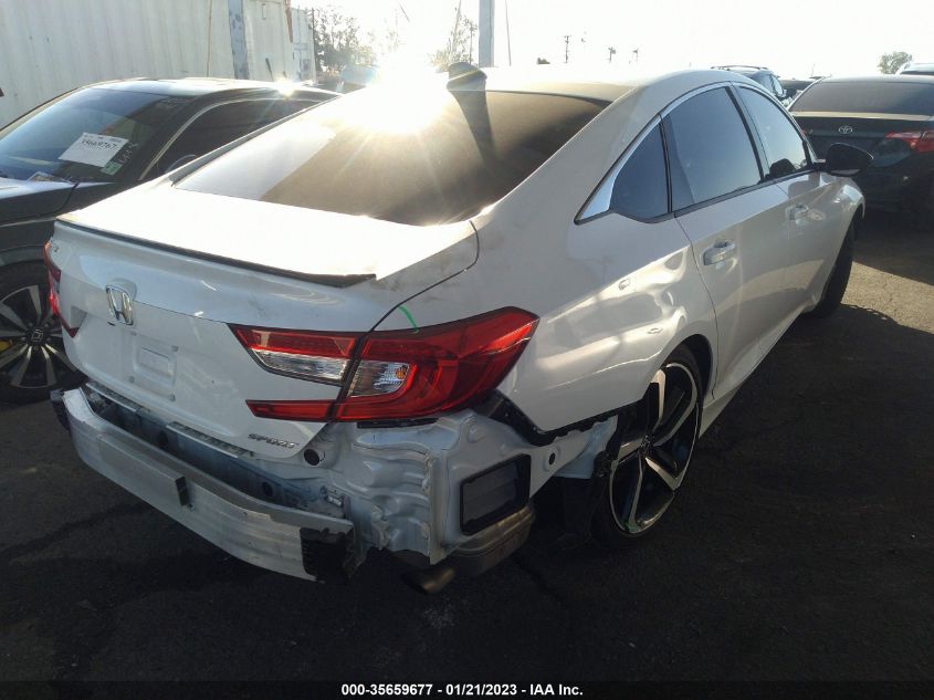 2022 HONDA ACCORD SEDAN SPORT VIN: 1HGCV1F30NA052527