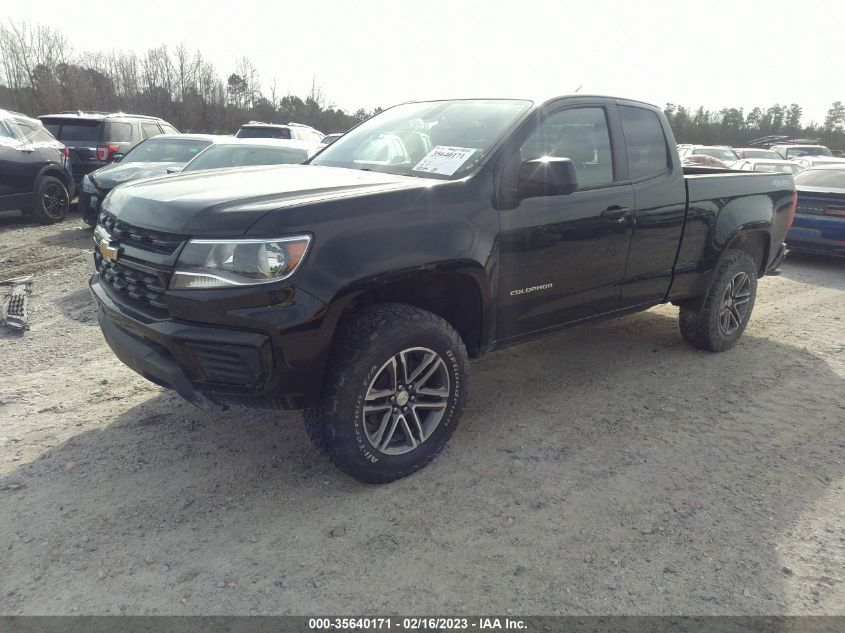 2021 CHEVROLET COLORADO 4WD WORK TRUCK VIN: 1GCHTBEN8M1181665