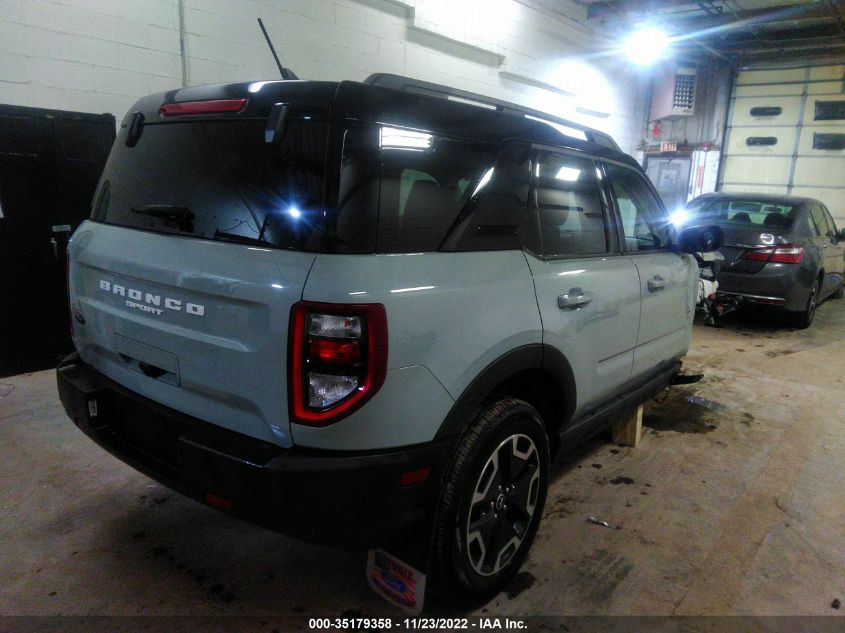 2021 FORD BRONCO SPORT OUTER BANKS VIN: 3FMCR9C6XMRB24740