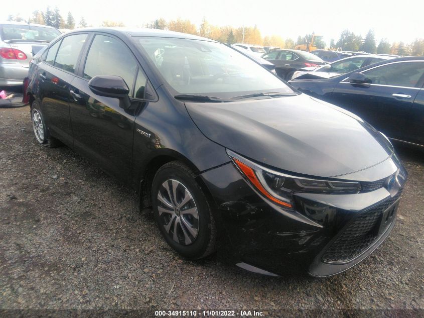 2021 TOYOTA COROLLA HYBRID LE VIN: JTDEAMDE9MJ004161
