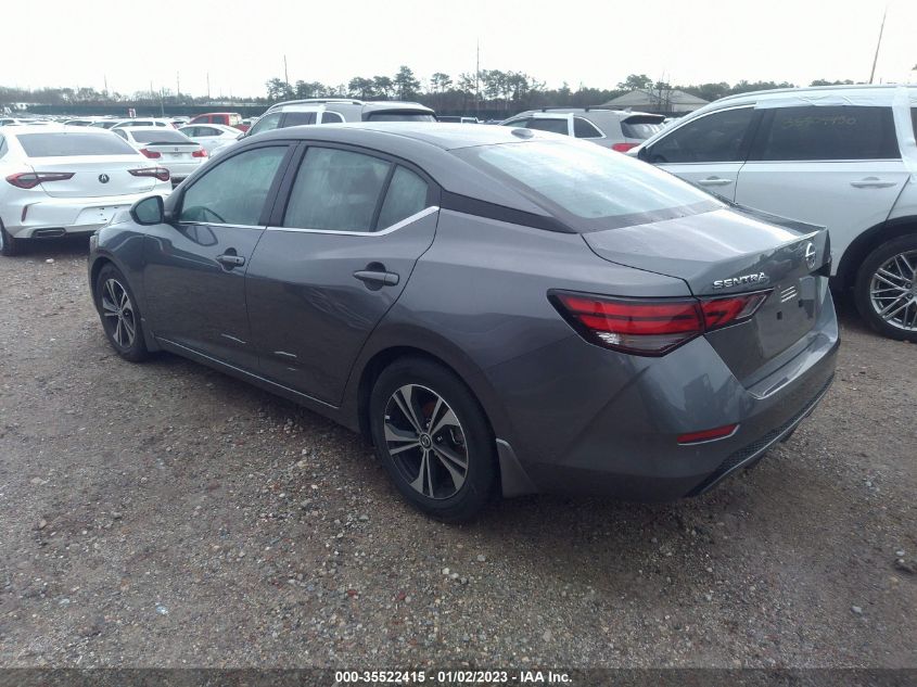 2022 NISSAN SENTRA SV VIN: 3N1AB8CV0NY268602