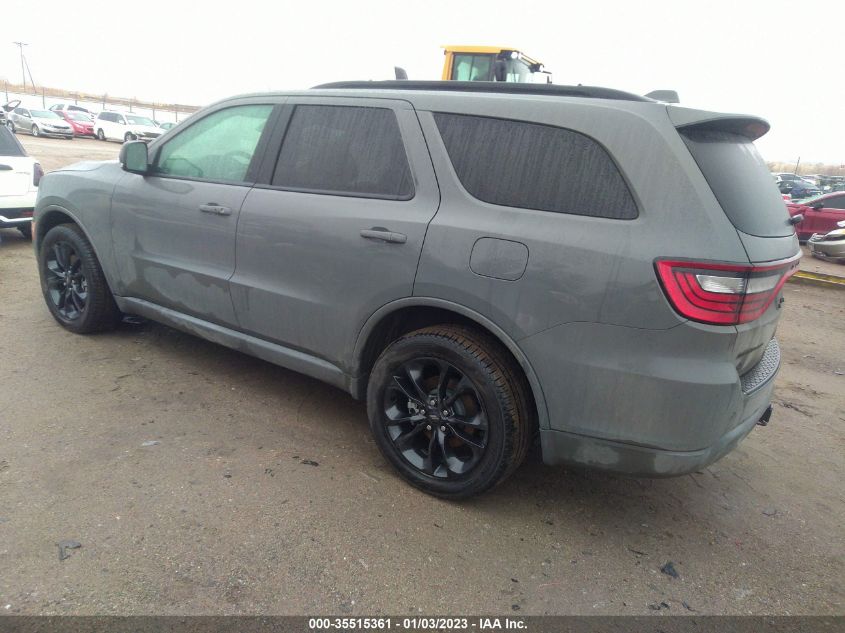 2022 DODGE DURANGO GT PLUS VIN: 1C4RDJDG3NC206735