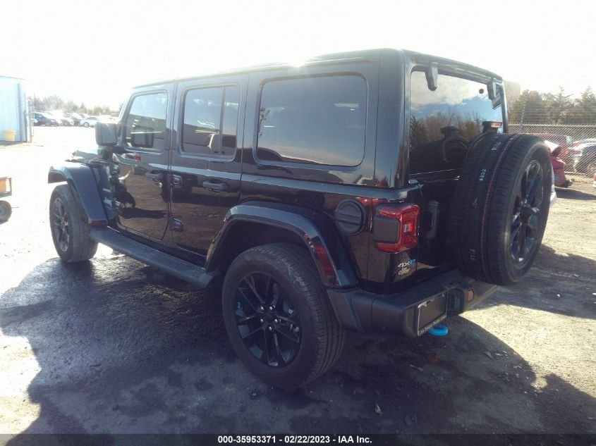 2022 JEEP WRANGLER 4XE UNLIMITED SAHARA VIN: 1C4JJXP61NW153673