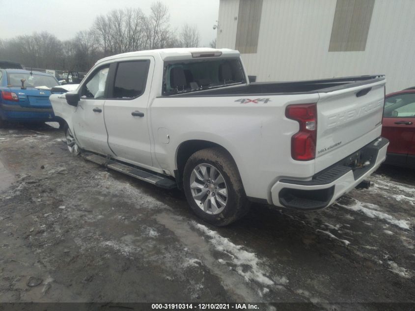 2021 CHEVROLET SILVERADO 1500 CUSTOM VIN: 3GCUYBEF9MG320552