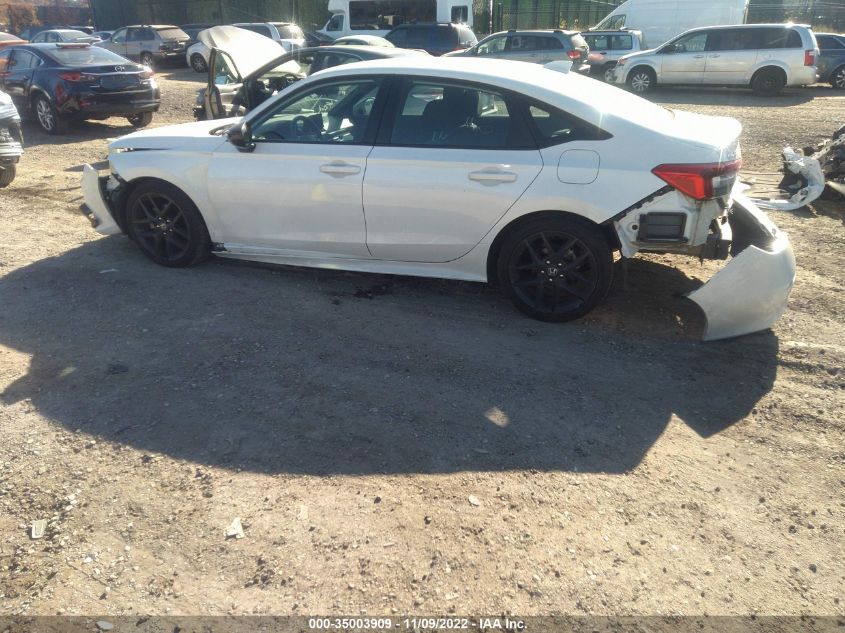 2022 HONDA CIVIC SEDAN SPORT VIN: 2HGFE2F50NH554024