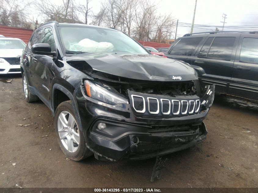 2022 JEEP COMPASS LATITUDE VIN: 3C4NJDBB4NT152155