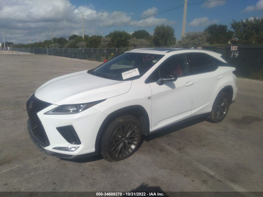 2022 LEXUS RX RX 350 F SPORT APPEARANCE VIN: 2T2SZMAA5NC234737