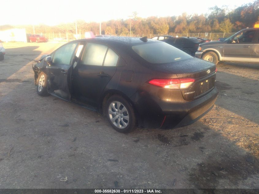 2022 TOYOTA COROLLA LE VIN: 5YFEPMAE0NP369988