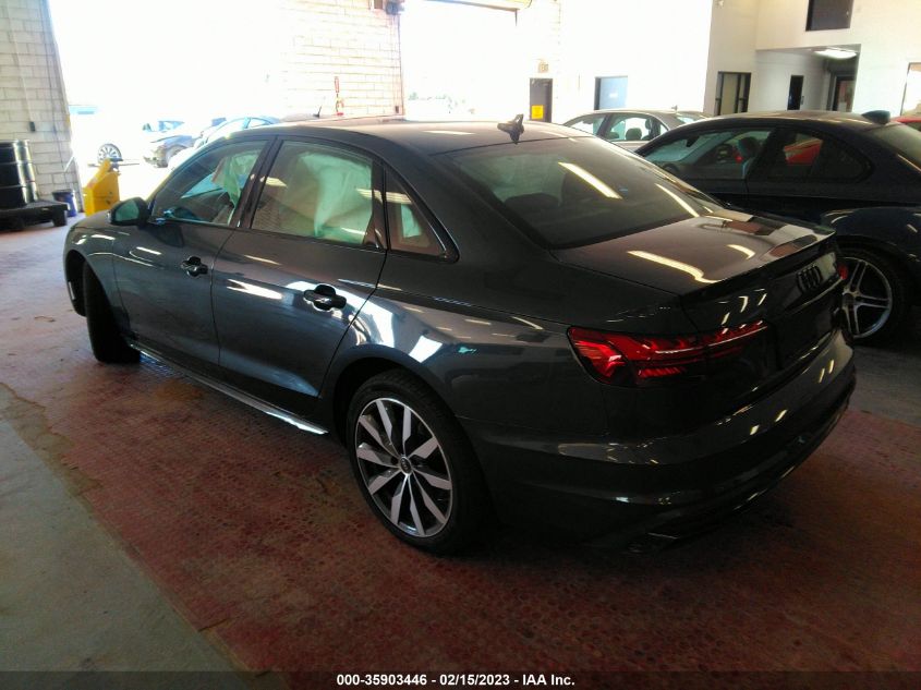 2022 AUDI A4 SEDAN PREMIUM PLUS VIN: WAUBBAF4XNN008410