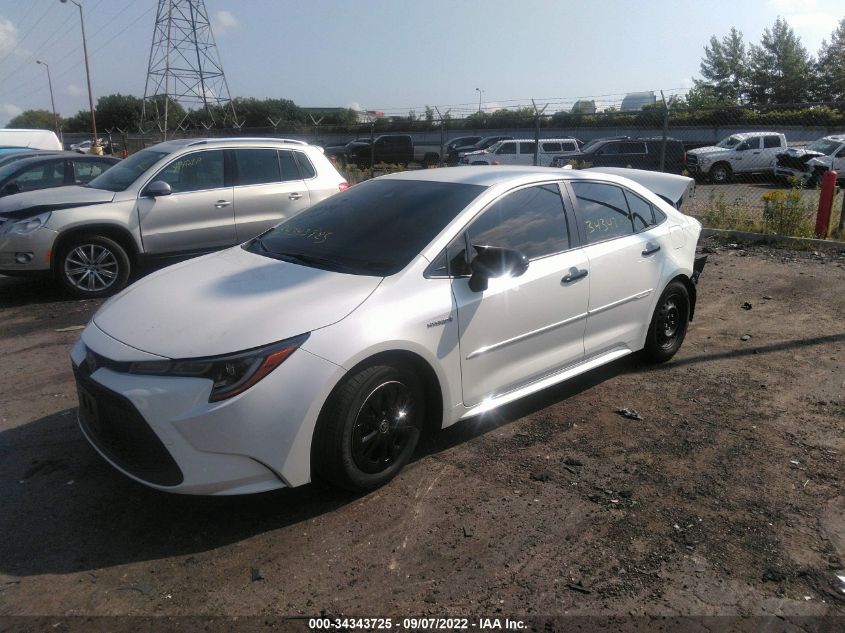 2021 TOYOTA COROLLA HYBRID LE VIN: JTDEAMDE2MJ002980