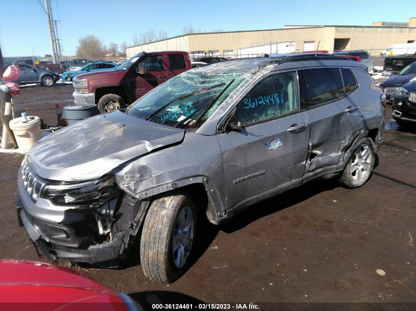 2022 JEEP COMPASS LATITUDE VIN: 3C4NJDBB7NT133650