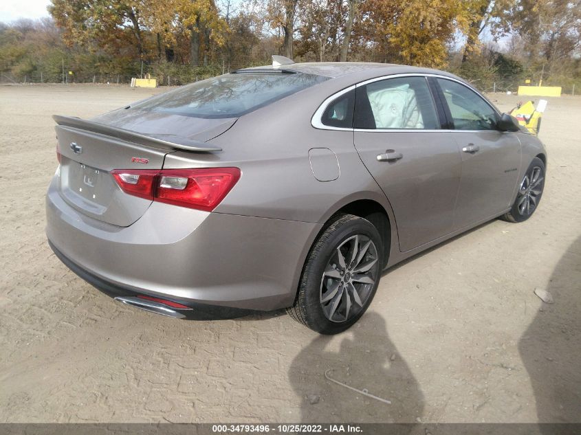 2022 CHEVROLET MALIBU RS VIN: 1G1ZG5ST2NF204867