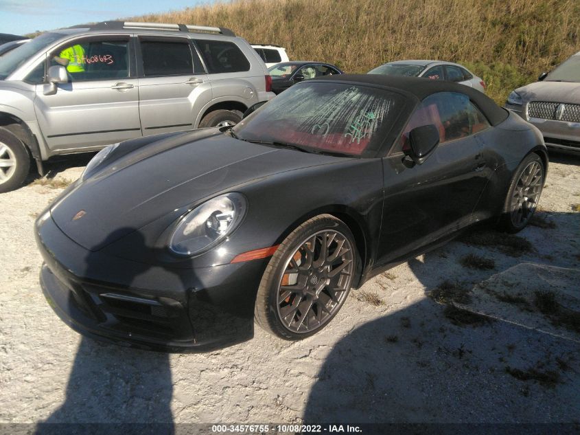 2022 PORSCHE 911 CARRERA VIN: WP0CA2A90NS236923