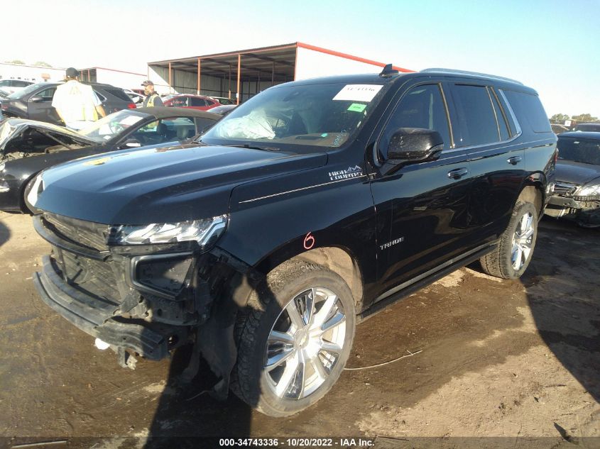 2021 CHEVROLET TAHOE HIGH COUNTRY VIN: 1GNSKTKL6MR106358