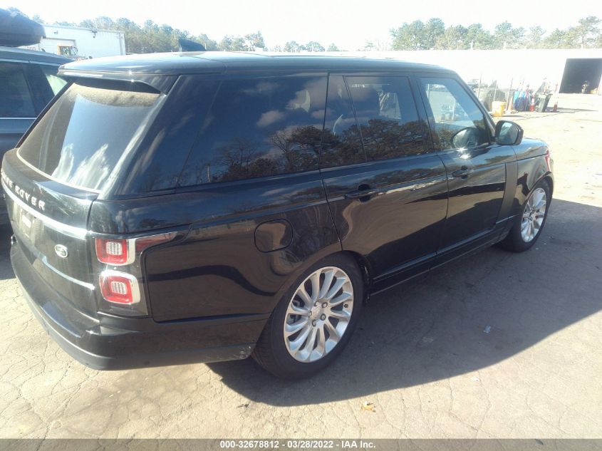 2020 LAND ROVER RANGE ROVER HSE VIN: SALGS2RU7LA402700