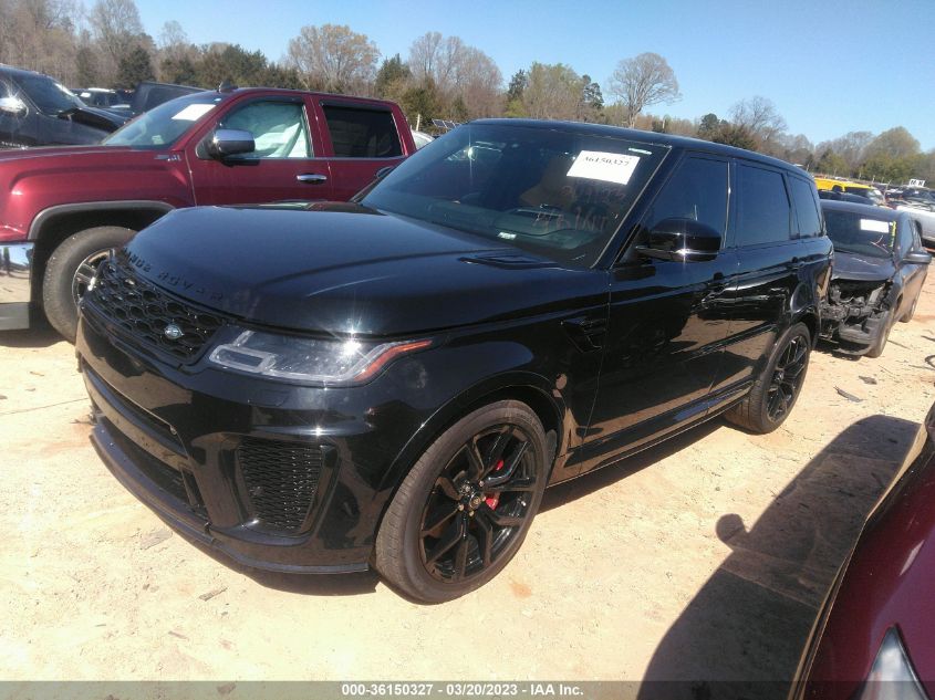 2022 LAND ROVER RANGE ROVER SPORT SVR VIN: SALWZ2RE6NA200224