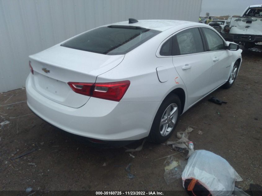 2022 CHEVROLET MALIBU LS VIN: 1G1ZB5ST9NF201138