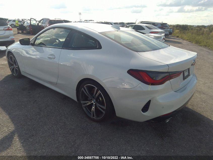 2022 BMW 4 SERIES 430I VIN: WBA53AP08NCJ61708