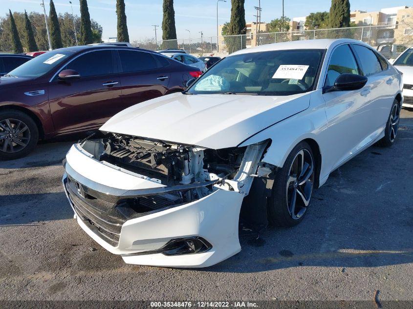 2021 HONDA ACCORD SEDAN SPORT VIN: 1HGCV1F32MA036750