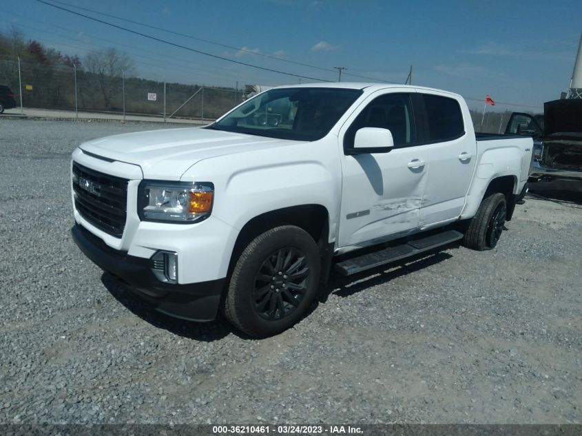 2022 GMC CANYON 4WD ELEVATION VIN: 1GTG6CEN4N1310379