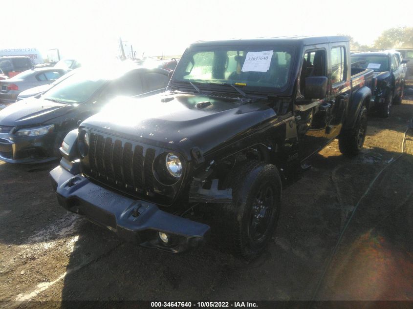 2022 JEEP GLADIATOR SPORT VIN: 1C6HJTAG5NL101027