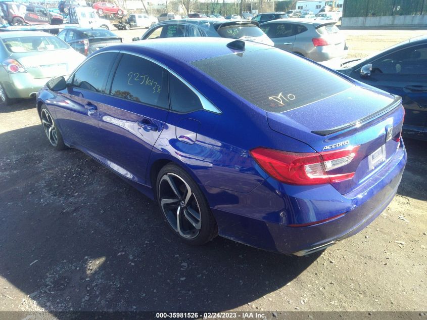 2022 HONDA ACCORD SEDAN SPORT VIN: 1HGCV1F36NA045212