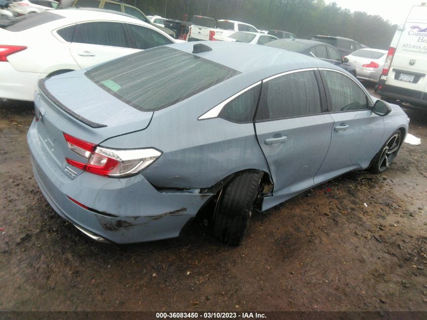 2022 HONDA ACCORD HYBRID SPORT VIN: 1HGCV3F24NA037774