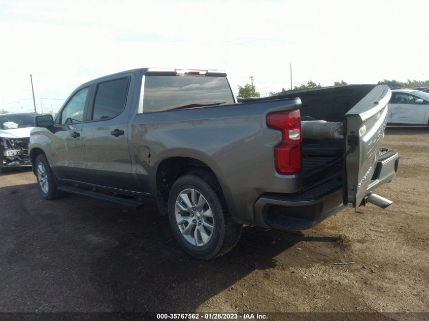 2021 CHEVROLET SILVERADO 1500 CUSTOM VIN: 3GCPWBEH9MG167109