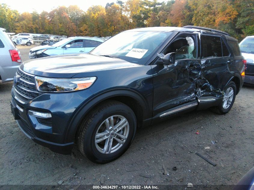 2022 FORD EXPLORER XLT VIN: 1FMSK8DH9NGA18511
