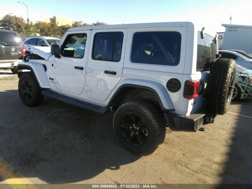 2021 JEEP WRANGLER UNLIMITED SAHARA ALTITUDE VIN: 1C4HJXEM1MW840909
