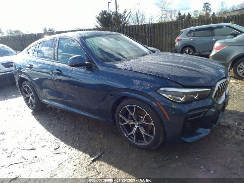 2022 BMW X6 XDRIVE40I VIN: 5UXCY6C04N9K80575