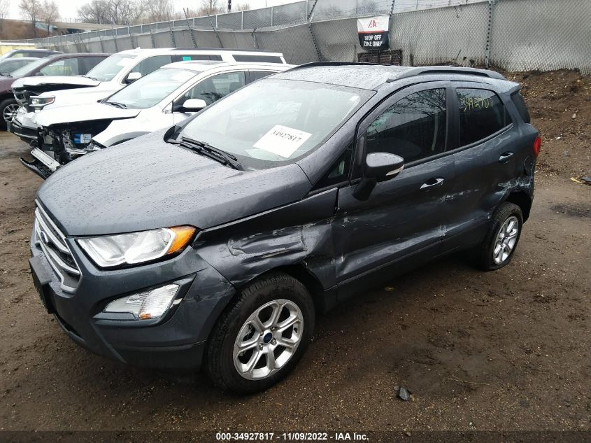 2022 FORD ECOSPORT SE VIN: MAJ6S3GL2NC459578