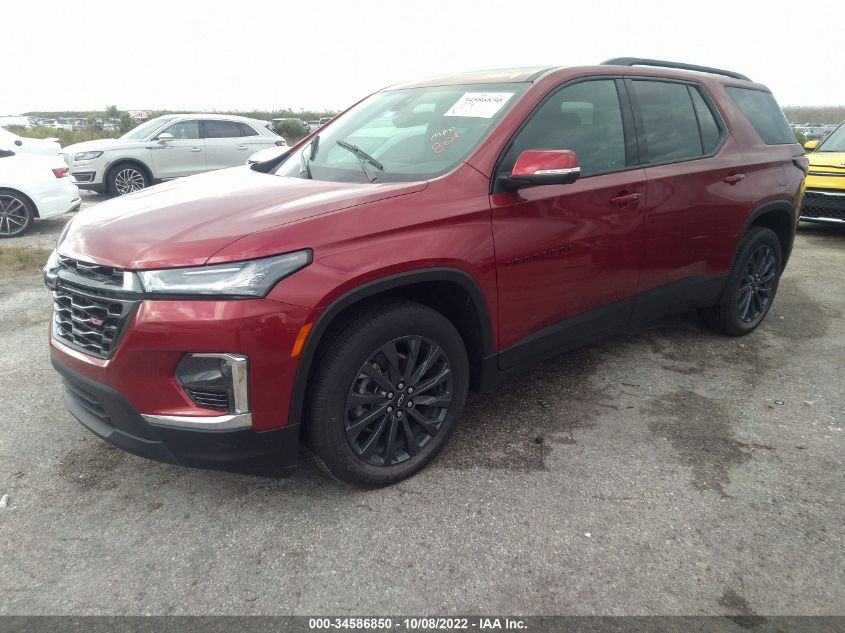 2022 CHEVROLET TRAVERSE RS VIN: 1GNERJKW4NJ110450