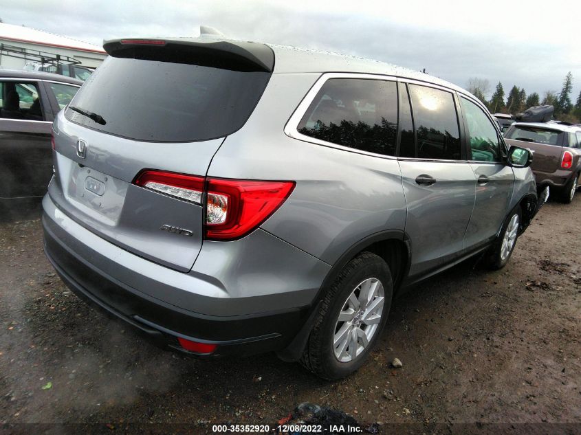 2020 HONDA PILOT LX VIN: 5FNYF6H1XLB020019
