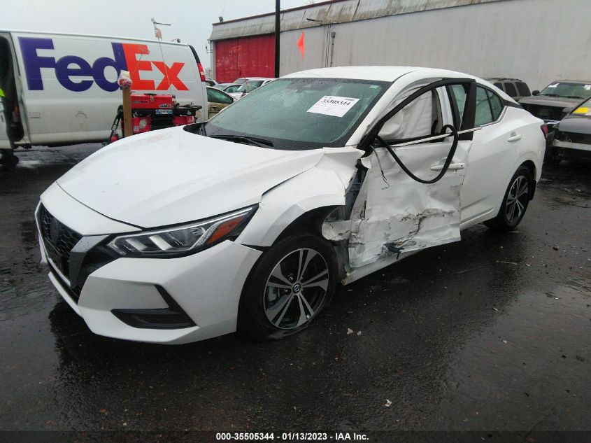 2022 NISSAN SENTRA SV VIN: 3N1AB8CVXNY231590