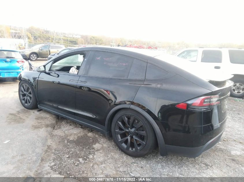 2022 TESLA MODEL X VIN: 7SAXCBE57NF333104