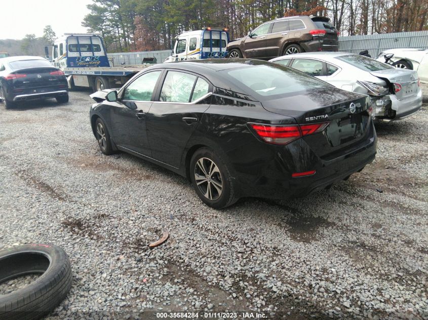 2022 NISSAN SENTRA SV VIN: 3N1AB8CV3NY245931
